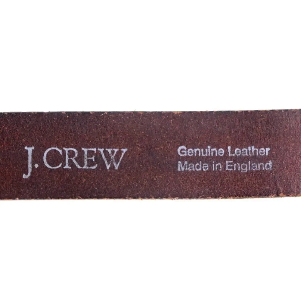 J.CREW BROWN GENUINE LEATHER 1 1/4